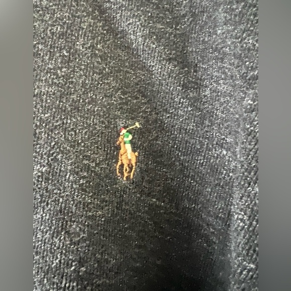 Polo Ralph Lauren Mens Pullover Long Sleeve Mock Neck Sweatshirt Gray 3XL - Picture 2 of 9